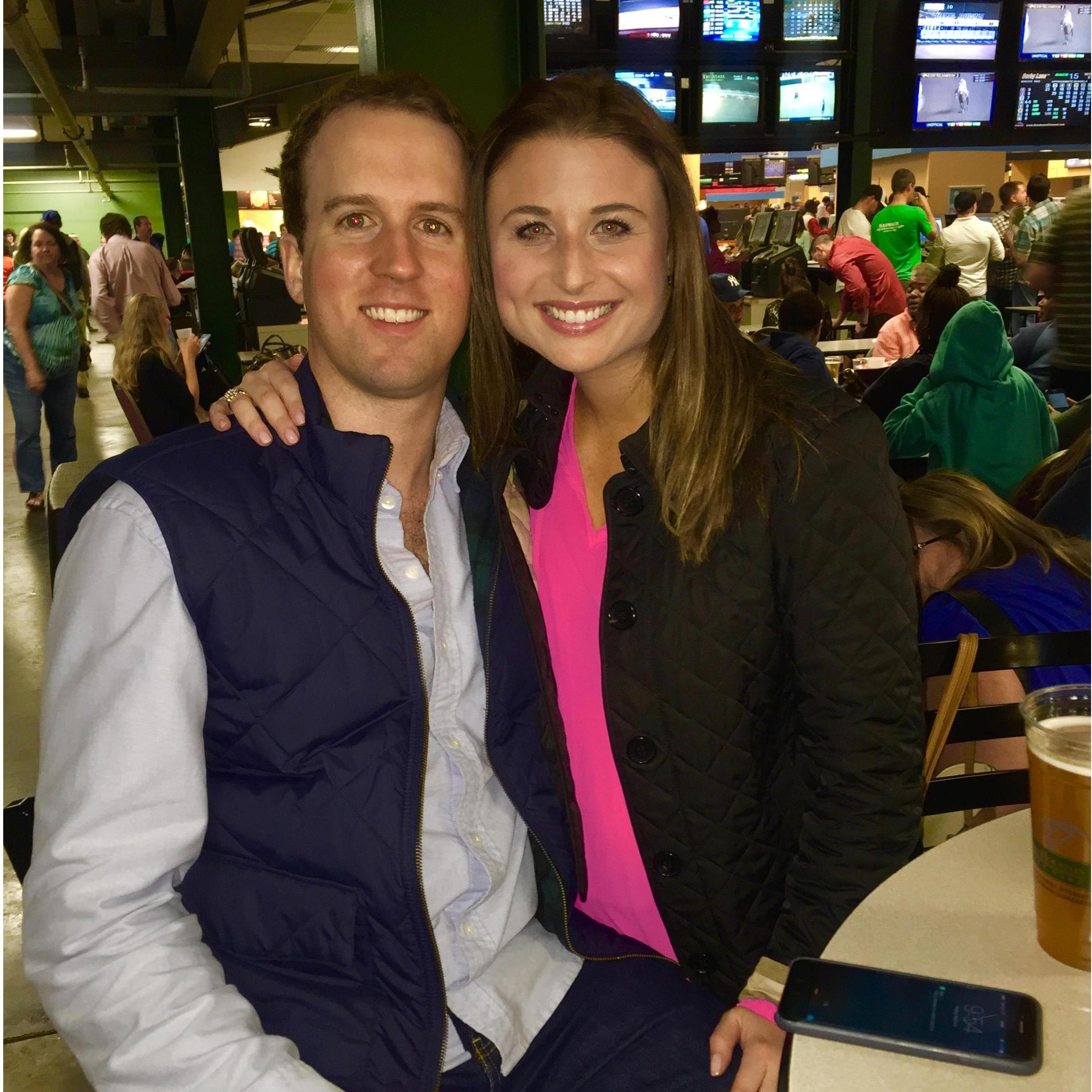 At Sam Houston Race Park for the horse races!