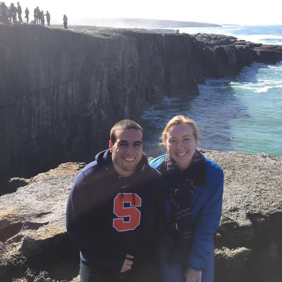 We got to the edge of the "mini" Cliffs of Moher in Ireland before heading off to the real thing.