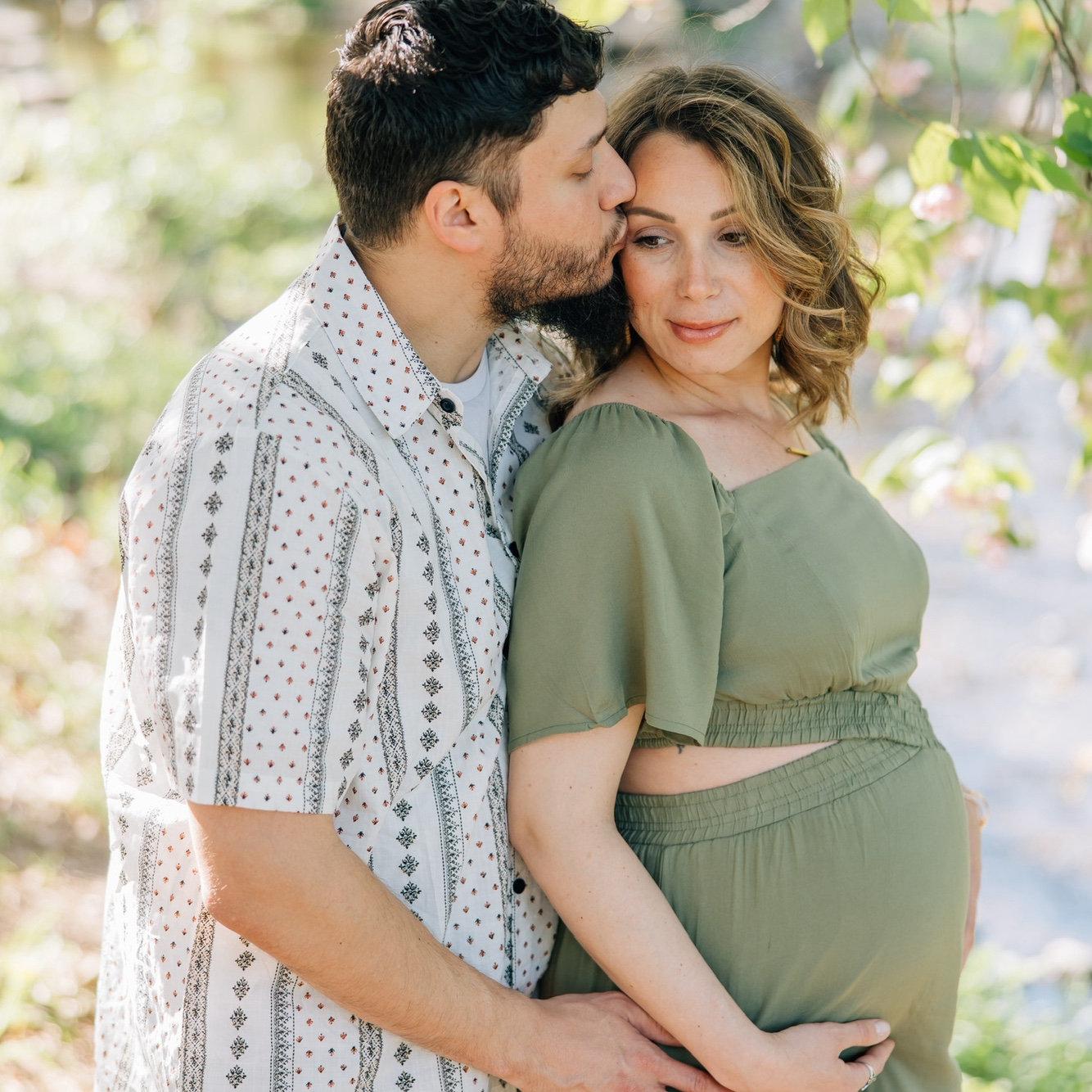 April 2025 Maternity Picture before expecting Lily 🤍