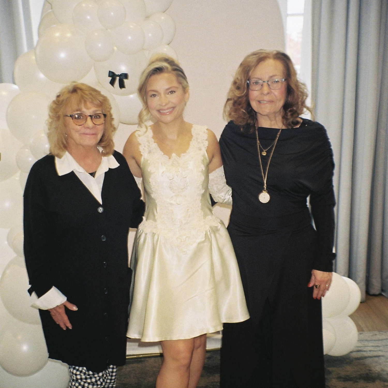 My bridal shower with my Mom and Godmother, Ann