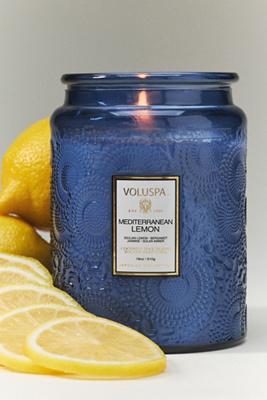 Voluspa Japonica Mediterranean Lemon Glass Jar Candle