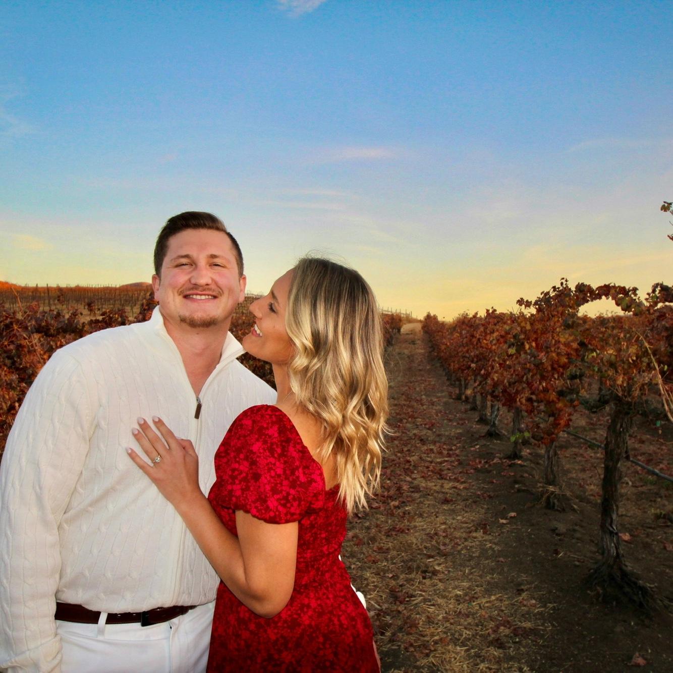 Shoutout to Mckenna, Meagan's twin sister, who took all their engagement shoot photos!