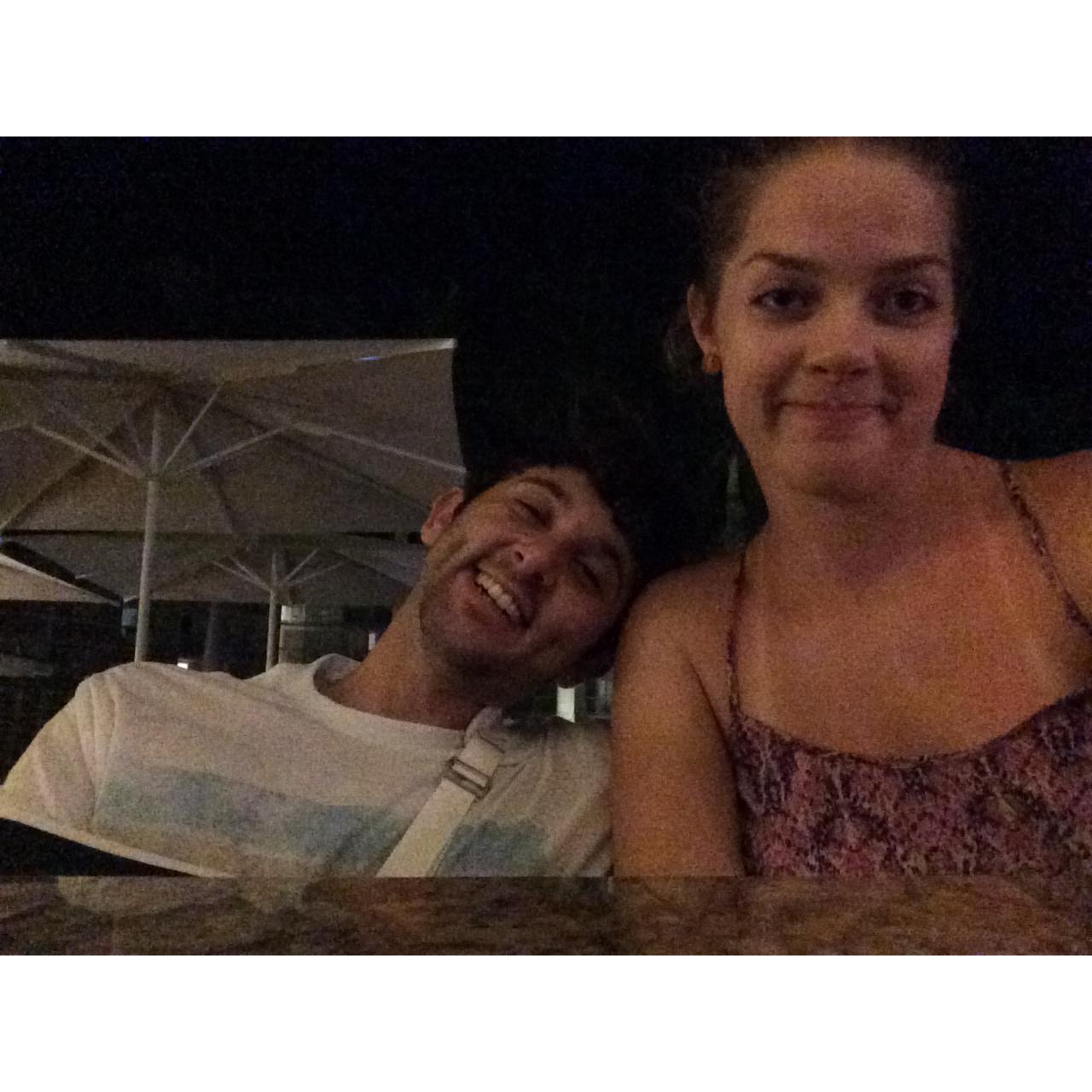 When our trip to Long Island was cut short due to Adrian's accident, we stayed at the Grand Lucayan for a couple nights then spent a night at Memories Resort ☺️