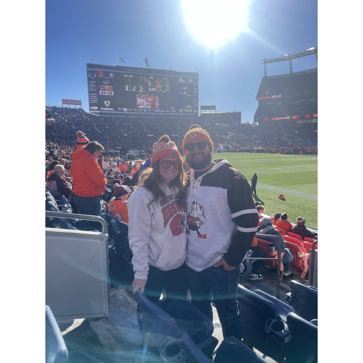 Surprise gift to the Browns V Broncos