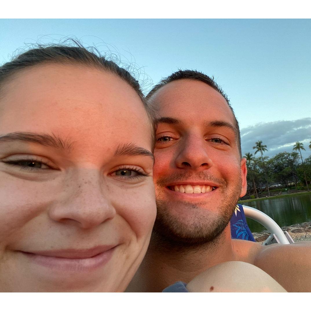 Katie joined Luke in Hawaii for his Ironman triathlon in Hawaii in 2022