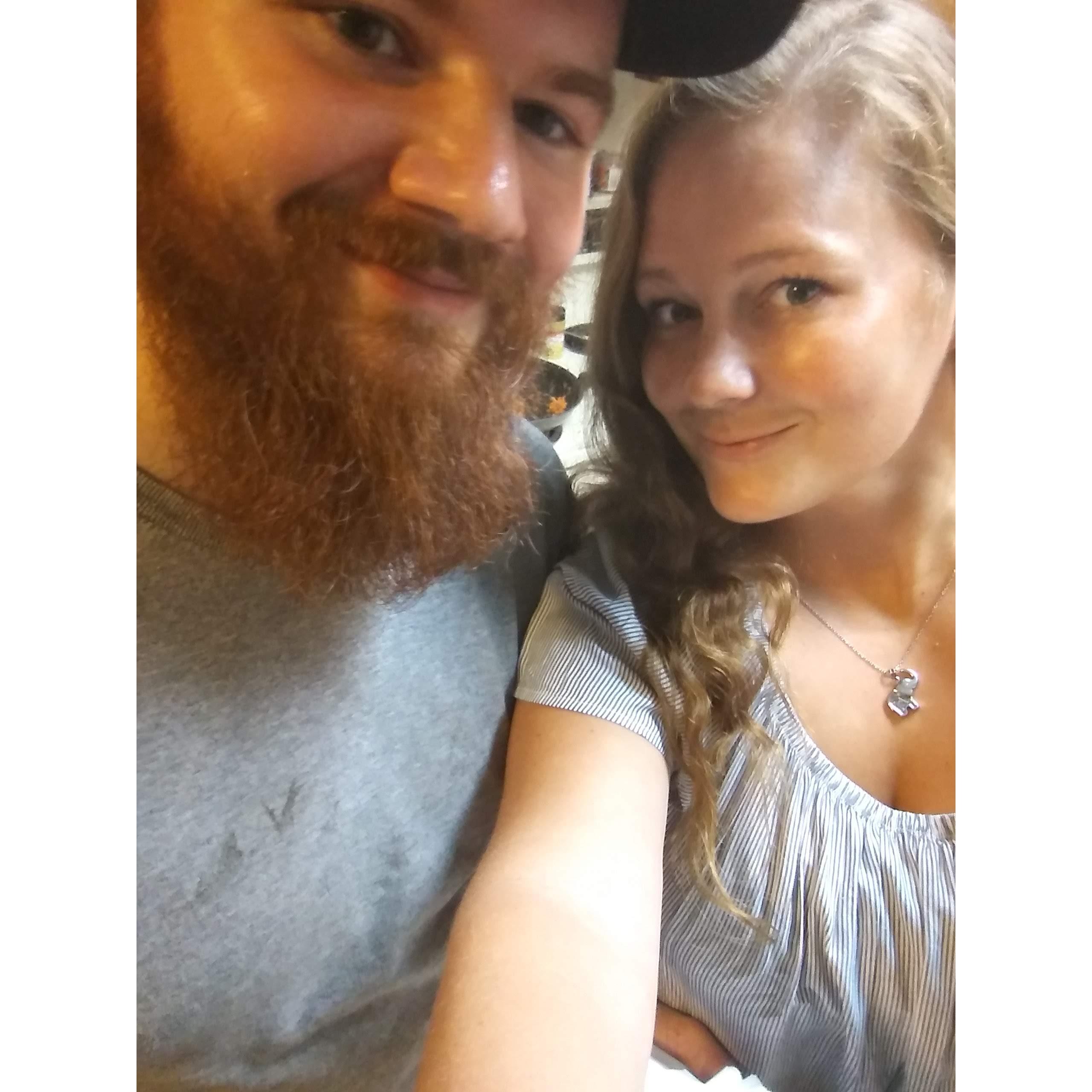 He stopped by on his lunch break to surprise her with dinner