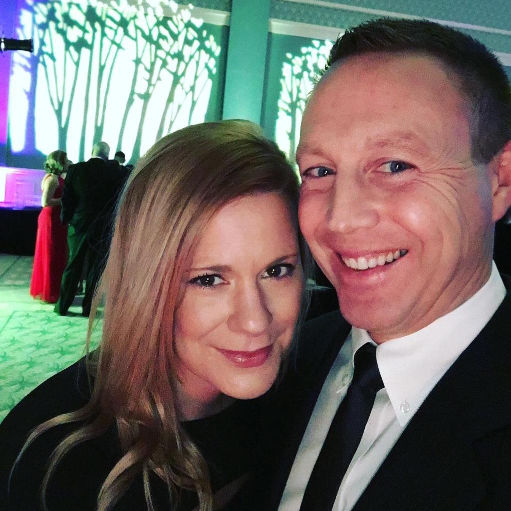 Attending the Chase After a Cure gala, 2016.