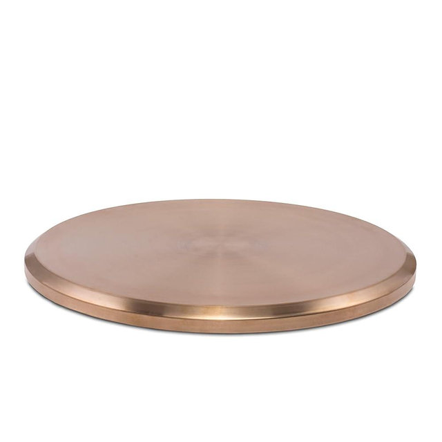 TIKI Brand Reunion Tabletop Cover, Outdoor Fire Pit Accessories, Durable 304 Stainless Steel, Fire Pit Table, 28.5 x 28.5 x 1.5, Gold, 1321009