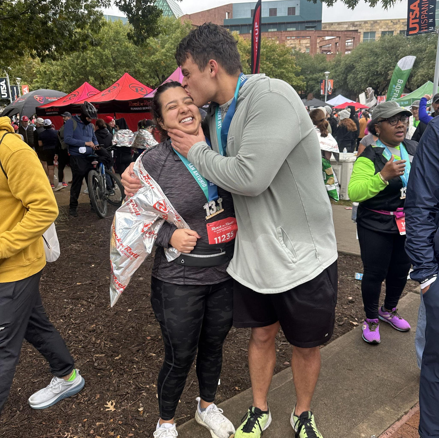 First half marathon, who would have thought Adan would enjoy running?!
