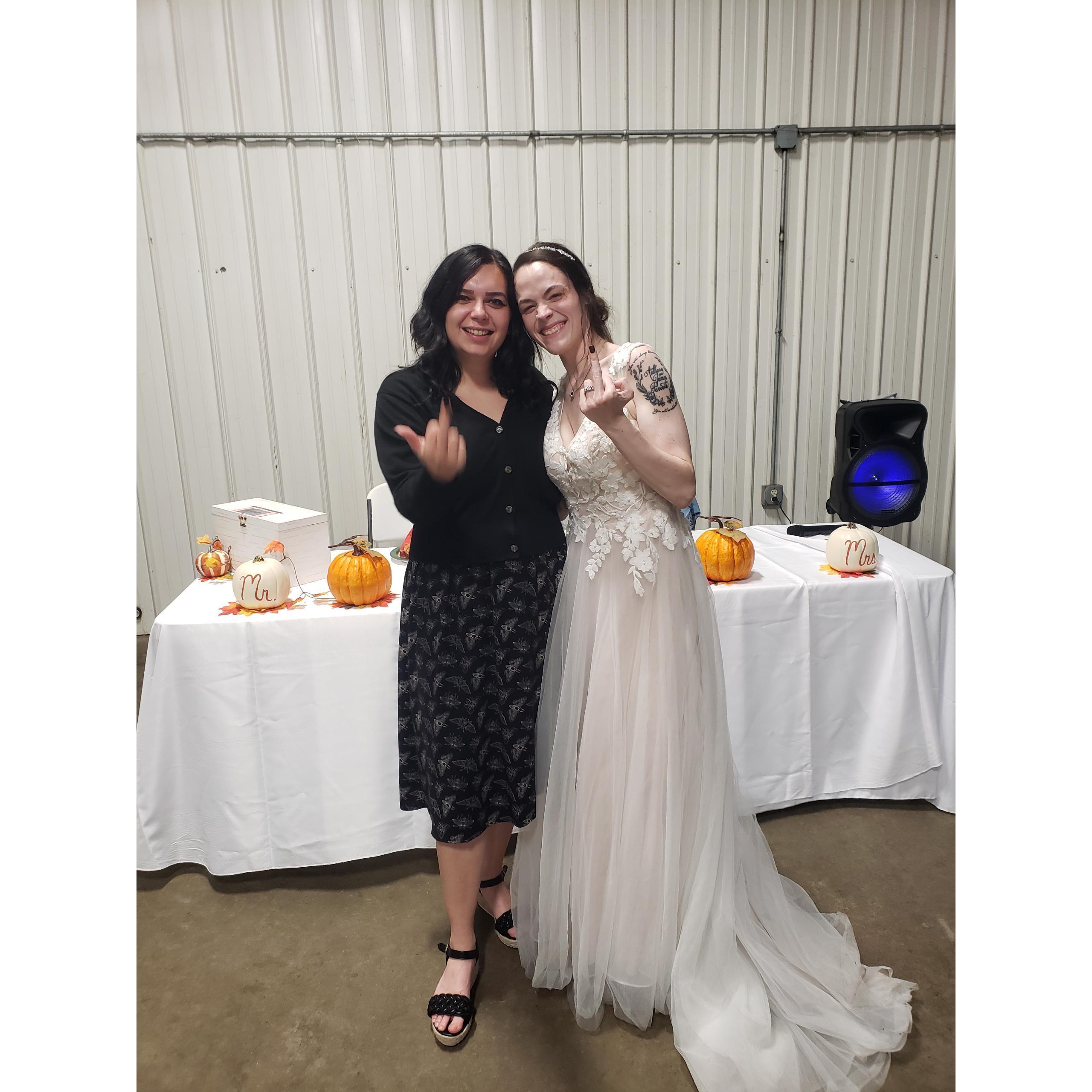 My beautiful friend Angela's wedding (sorry grandma)