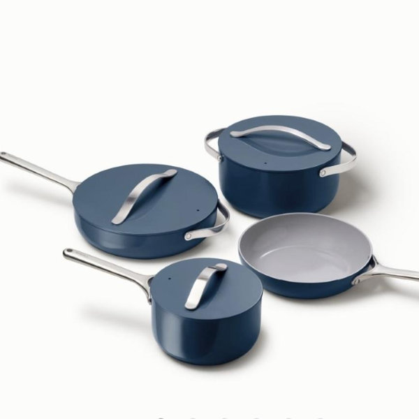 Ceramic Cookware Set in Navy