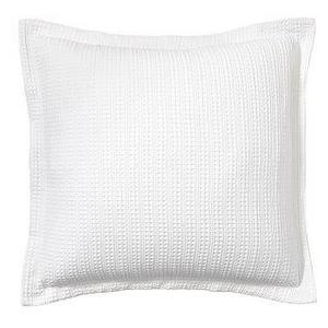 Honeycomb Sham, Euro, White
