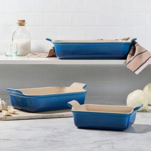 Williams Sonoma Le Creuset Heritage Open Rectangular Dishes, Set of 3