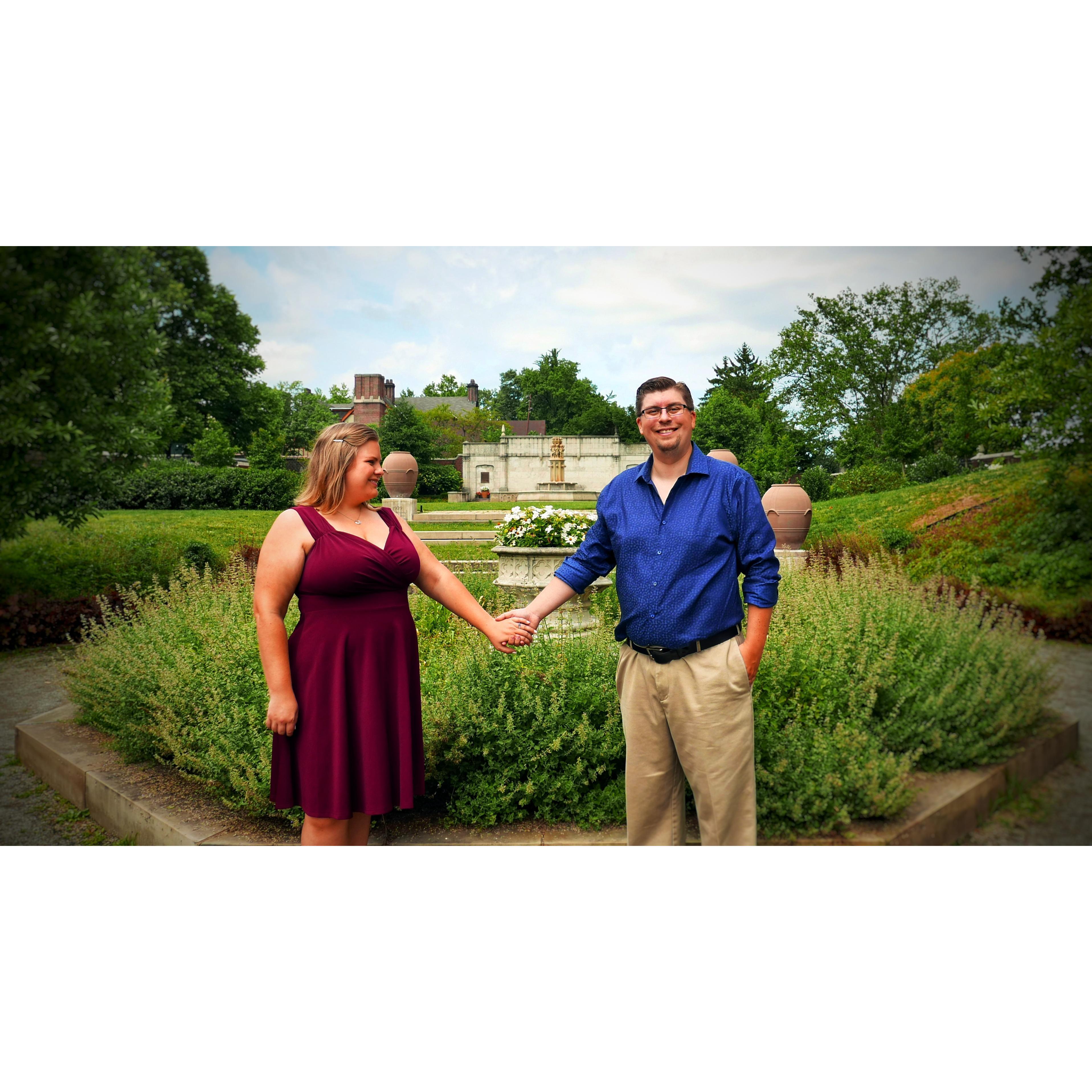 Mellon Park Engagement Photo