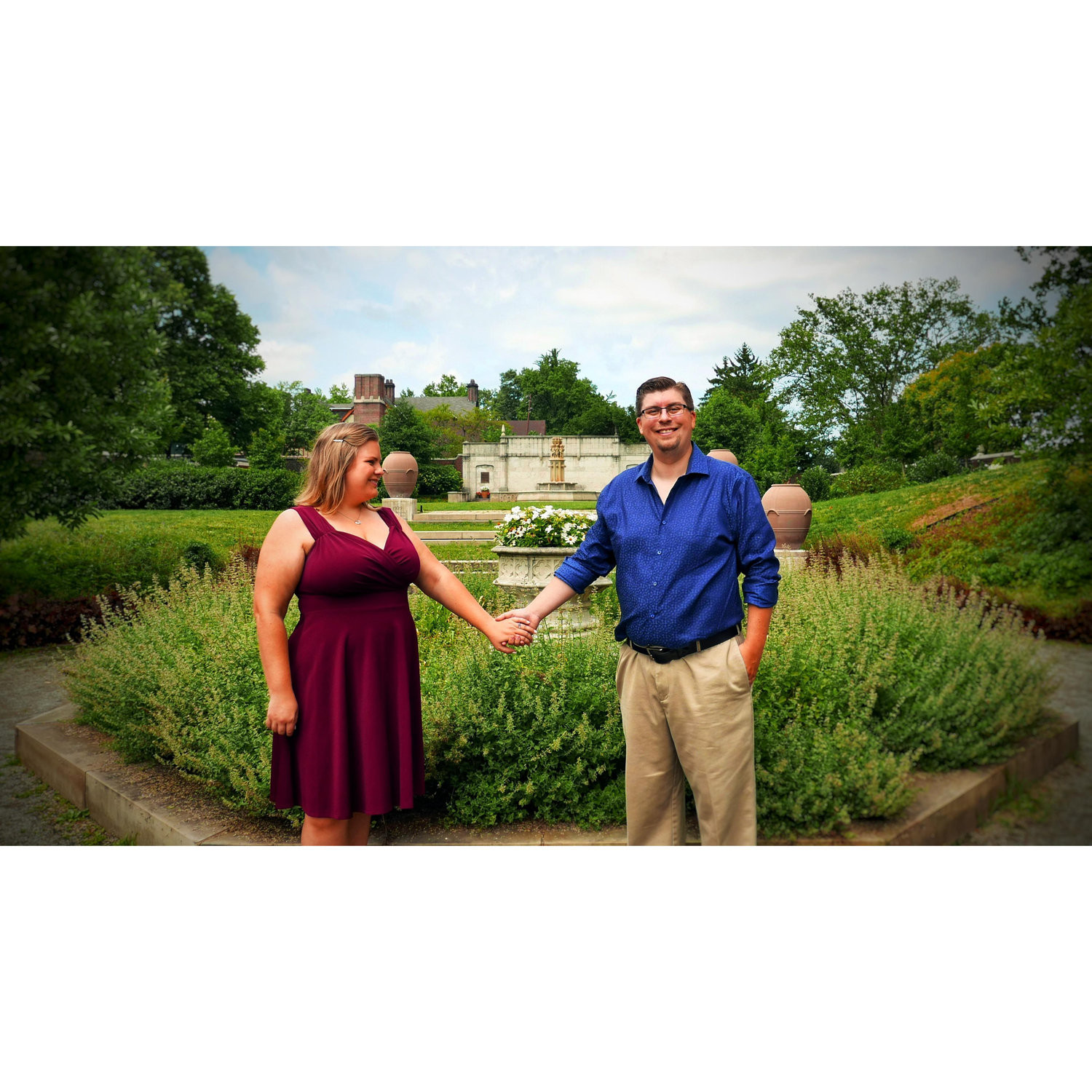 Mellon Park Engagement Photo