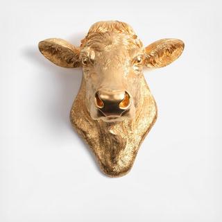 Resin Faux Taxidermy Cow Head