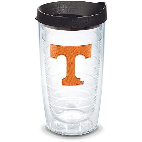 Tervis Tennessee Volunteers Logo Tumbler with Emblem and Black Lid 16oz, Clear