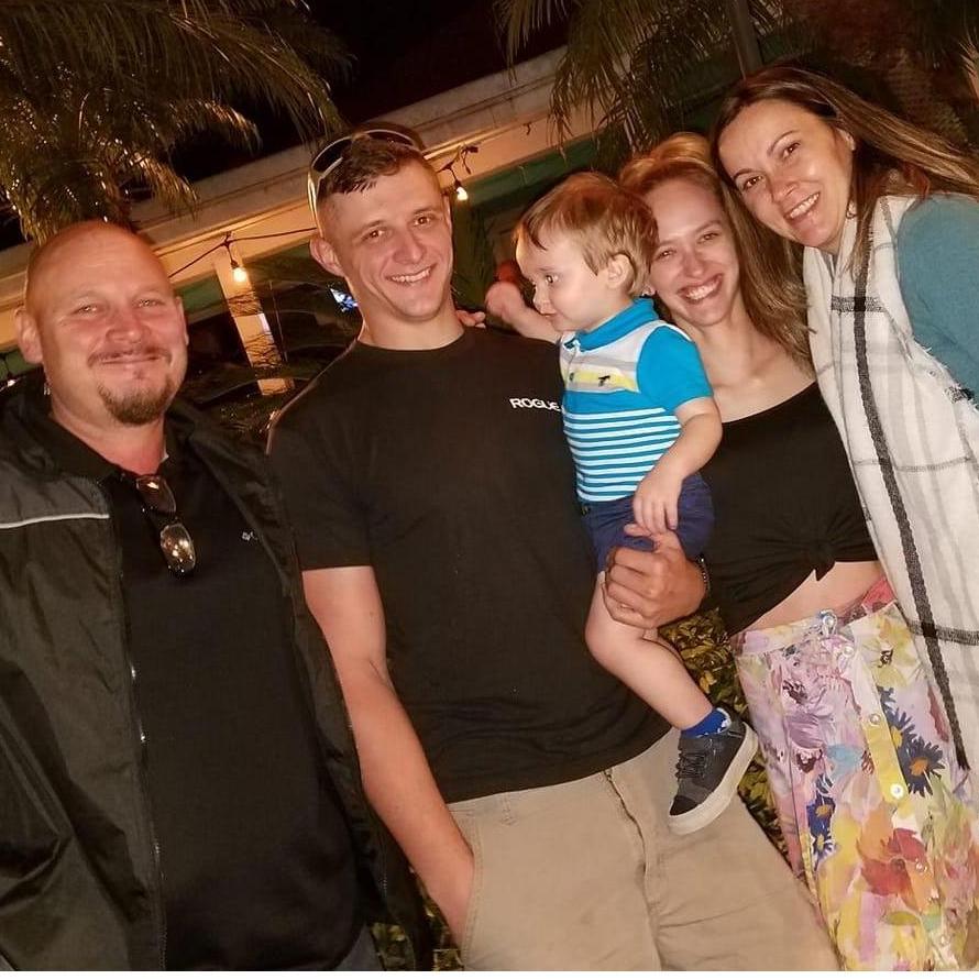 Robert meeting Robert and Aunt Bj in florida