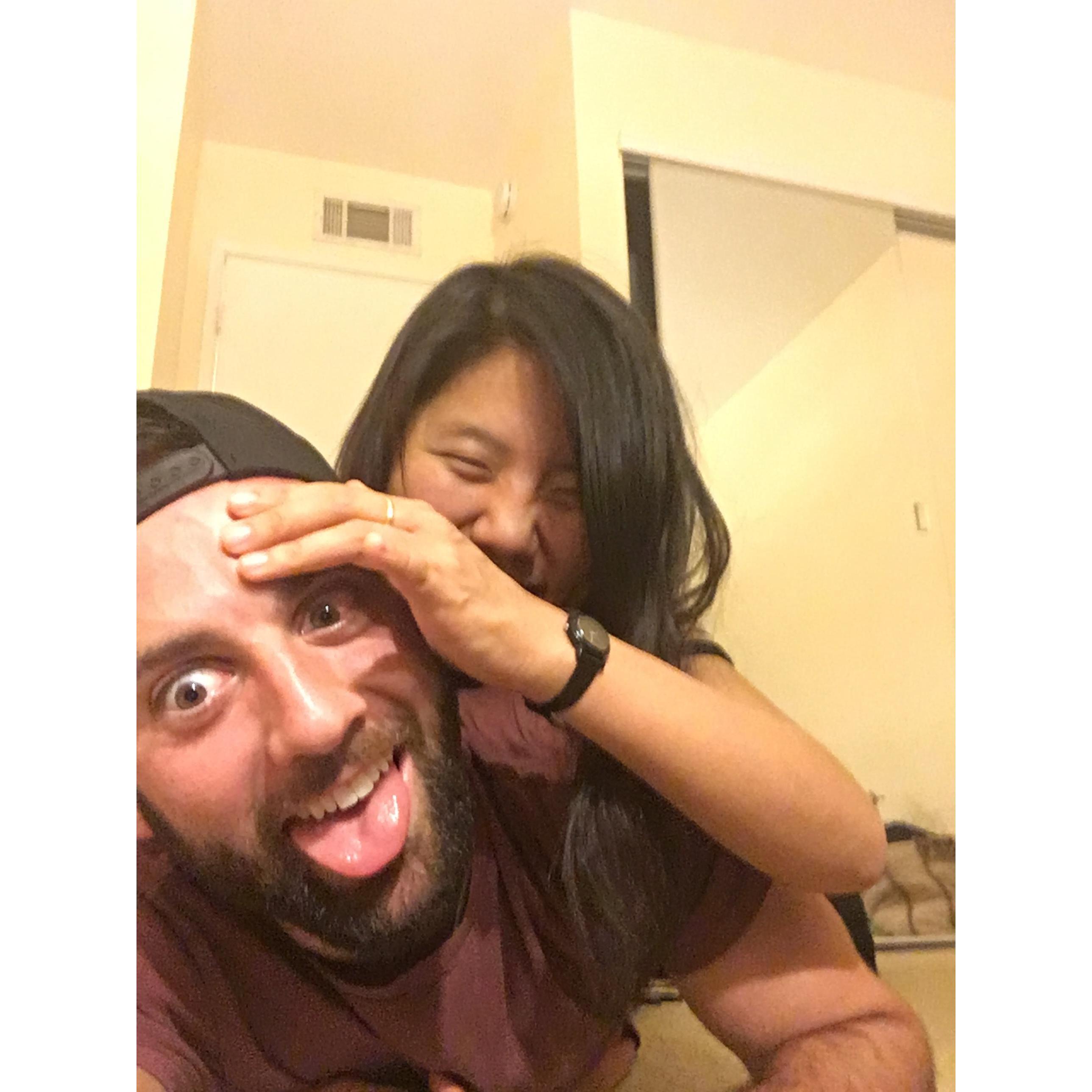 We bring you this pic of Ryan looking slightly crazy because this apt is where it all started. The death of Ryan's car. Located in North Hollywood this apt tripled the mileage on Ryan's car in months.