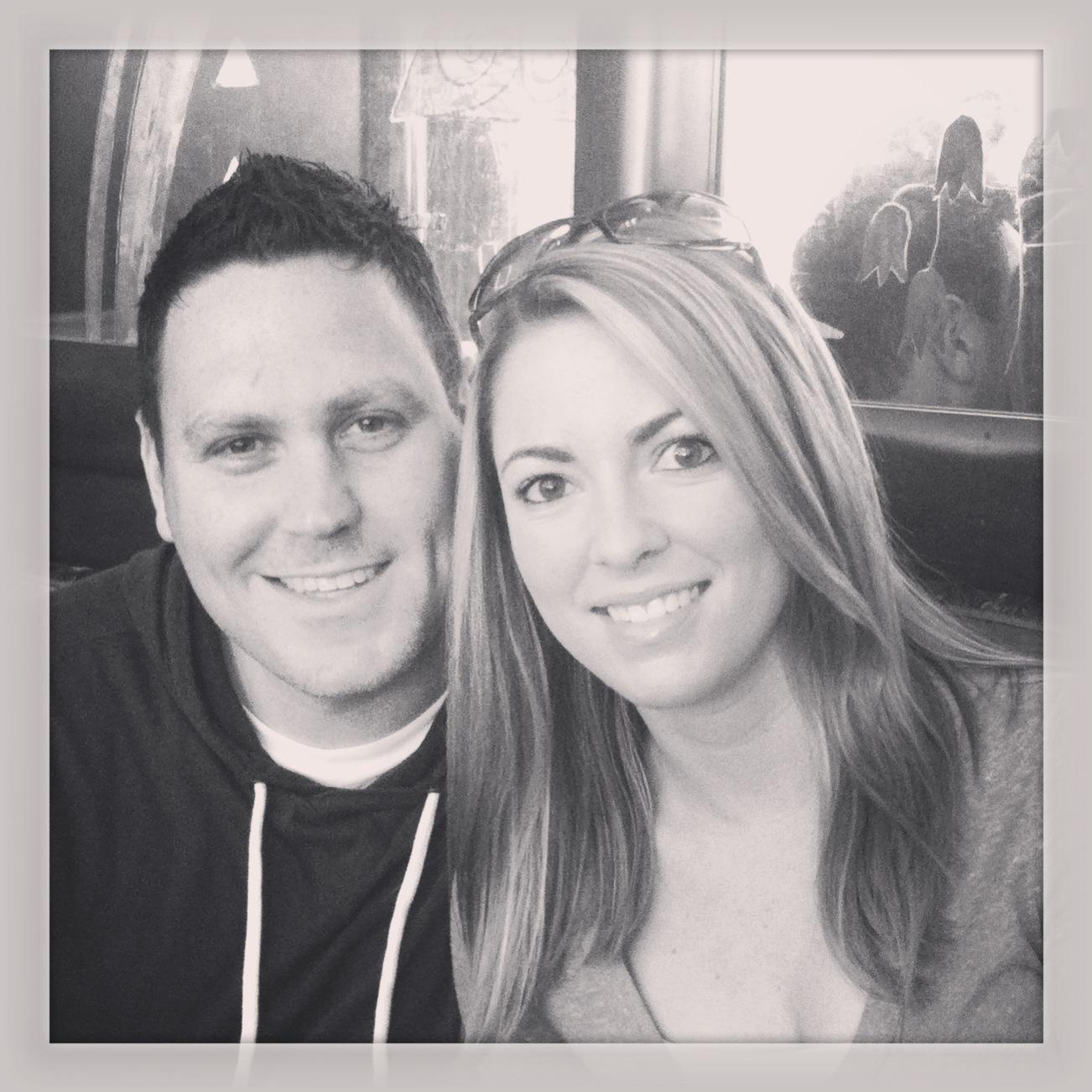 One of our first photos together in the spring of 2013