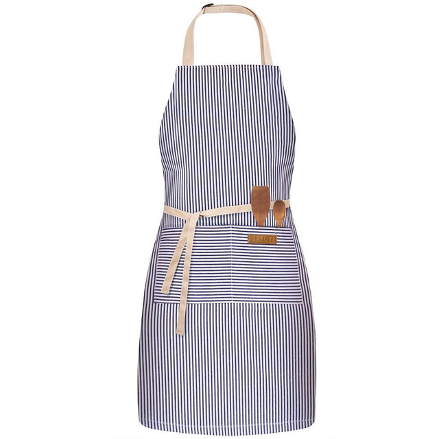 BeLuyi Adjustable Bib Apron with 2 Pockets Chef Cooking Kitchen Restaurant Aprons for Women Men