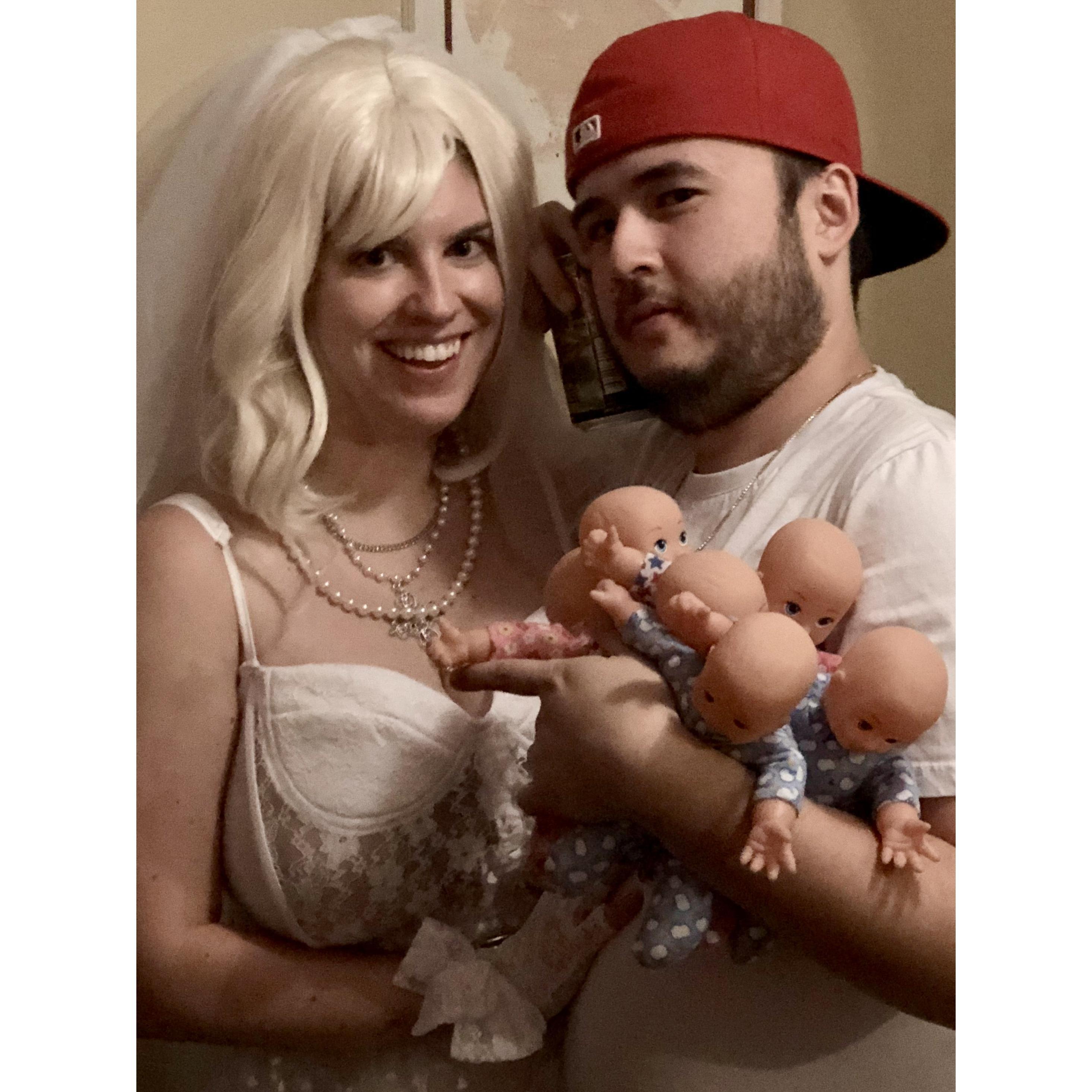 "Like a Virgin" Britney Spears & Kevin Federline (complete with offspring) // Halloween 2018