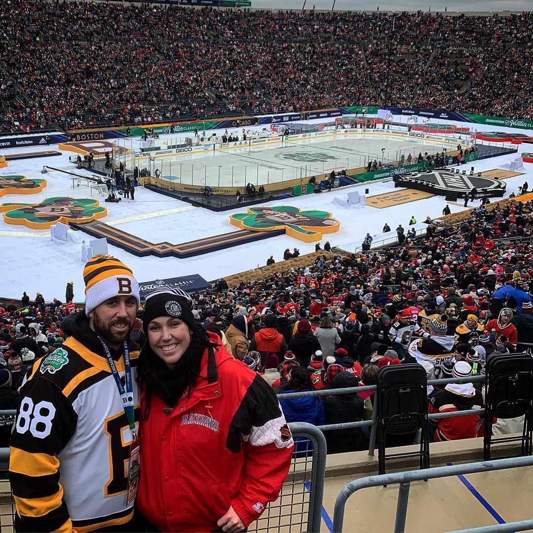 ...and freeze during our several outings to the Winter Classic over the years.