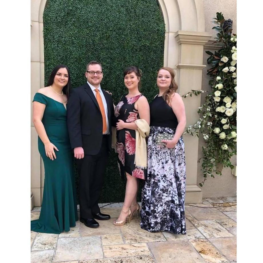 Fancy dress for a fancy event. Mitchell and Hannah's wedding!