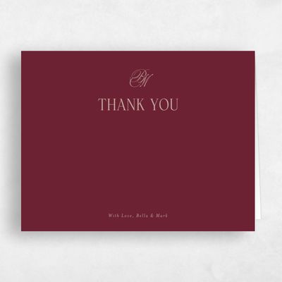 Wine, Red Wedding Thank You - Kennedy Landscape