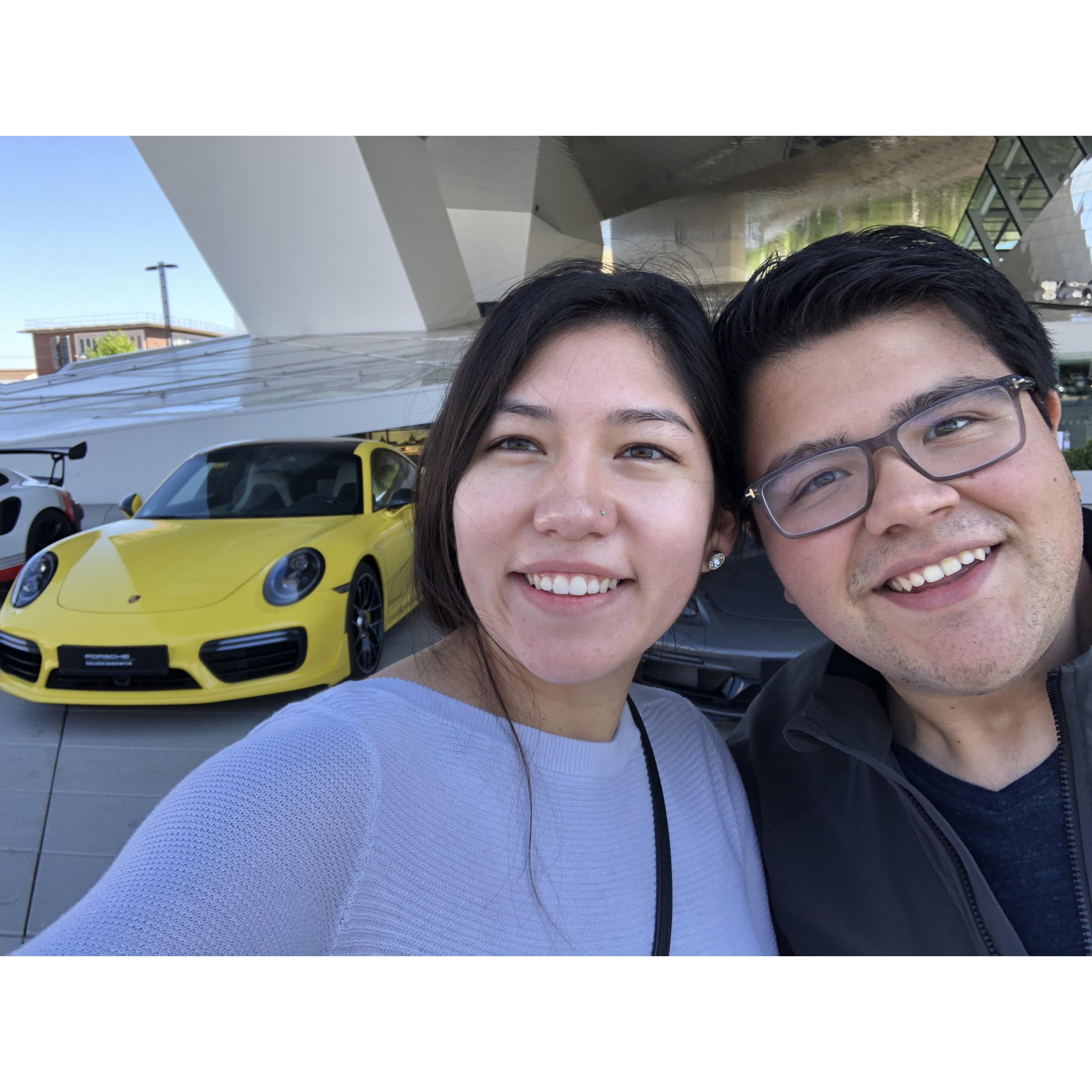 At the Porsche Museum in Germany!