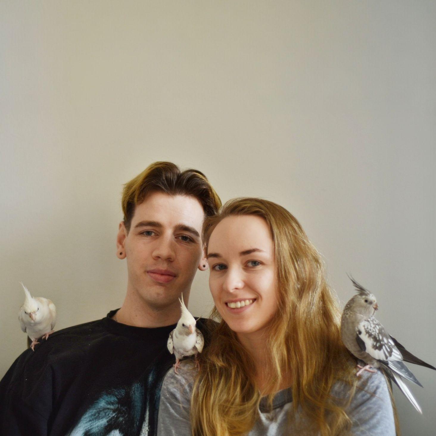 Our little family, Sydney, 2023 (Jack loves them very much and wishes we could have 100 birds). This was shortly before we moved back to QLD.