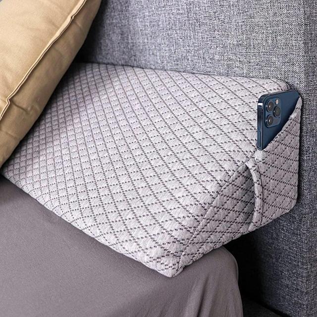 EPHEDORA XL Bed Wedge Mattress Filler Pillow | Queen Size | Headboard & Gap Filler | Bolster Triangle Pillow | Fill Between Your Headboard and Mattress | Don't Lose Your Pillow
