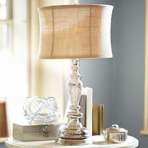 Leera Antique Mercury Glass Table Lamp Base