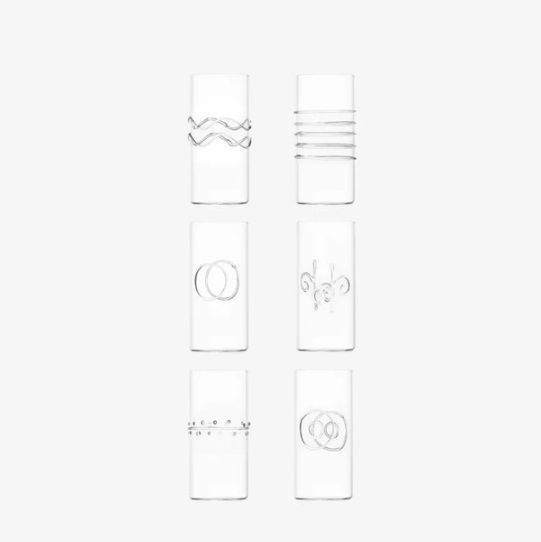 Deco Tall Water Glass, Set of 6