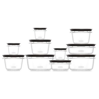 Rubbermaid Premier Food Storage Container Set (12 Pieces), Grey