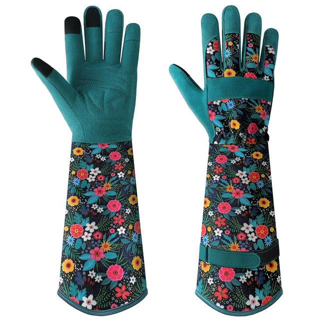 Trifabricy Gardening Gloves for Women, Breathable leather Garden Gloves with Grip, Thorn-Proof Puncture-Resistant Work Gloves