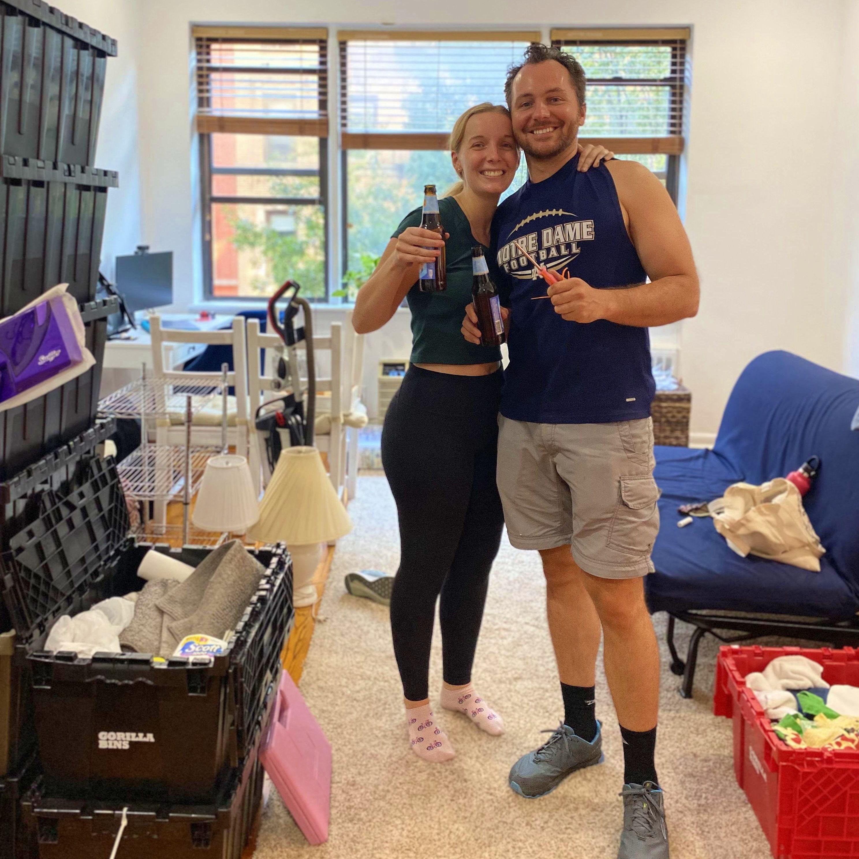 The day we moved in together!