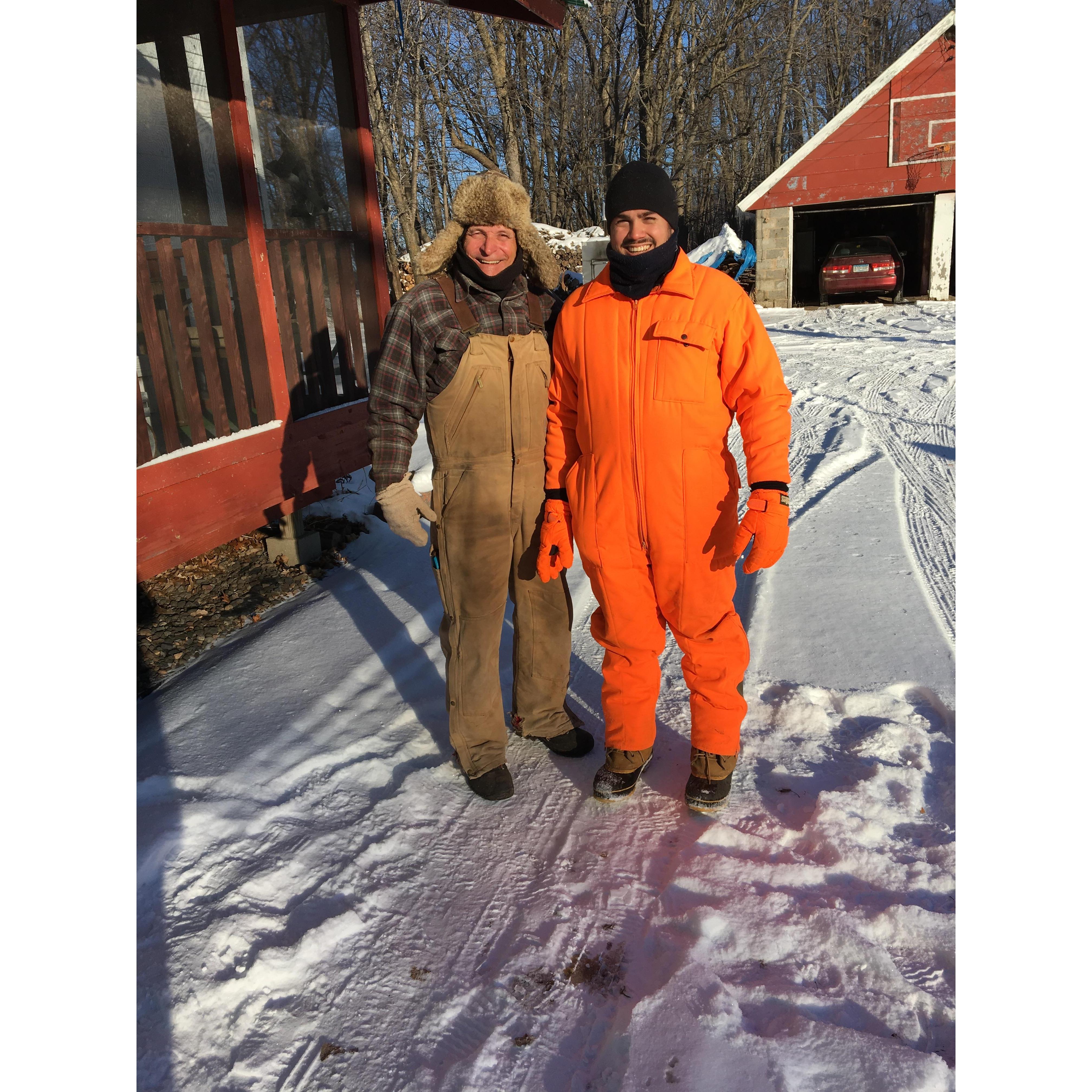 Of course Michael had to ask Gary for Alanah's hand when it was -25 outside!!