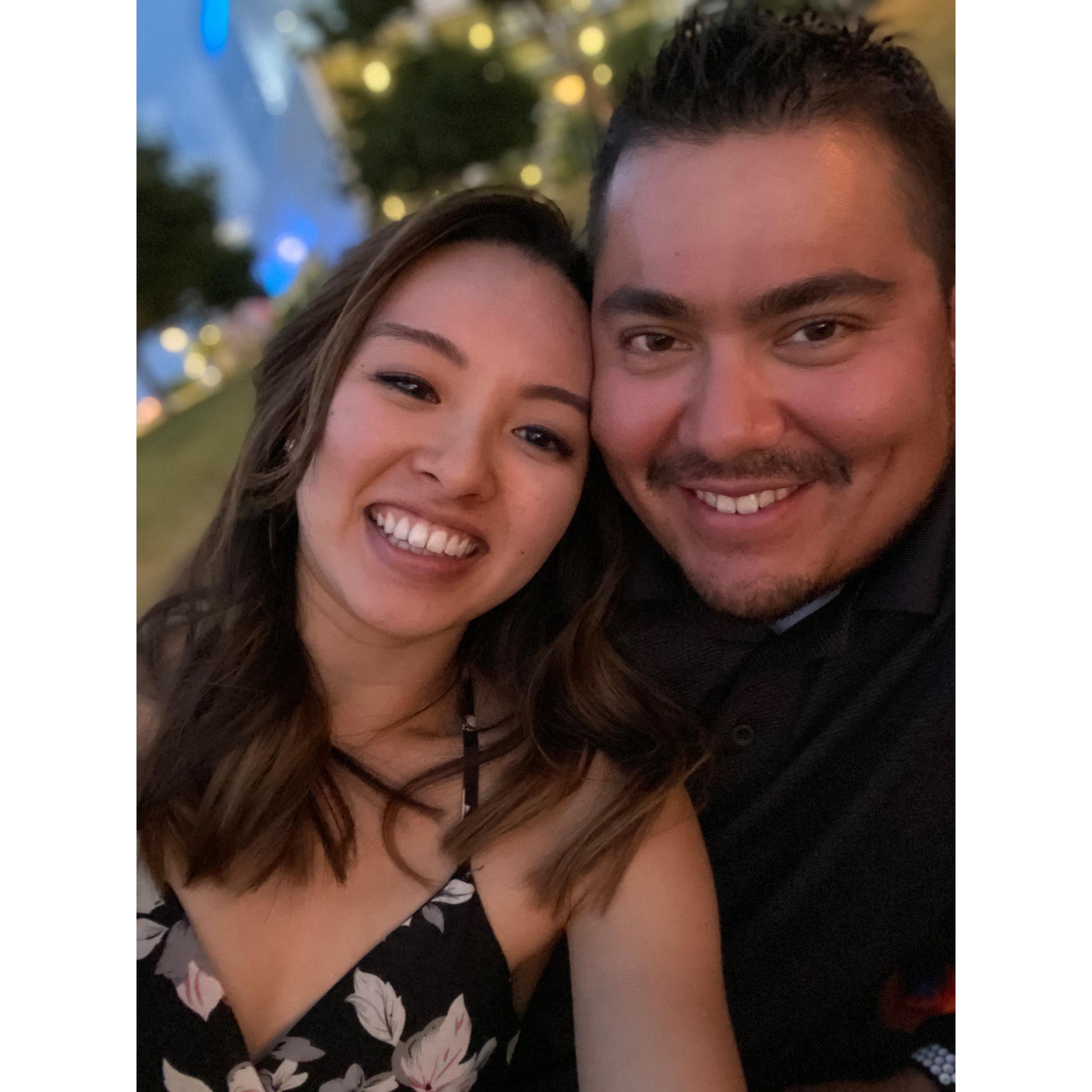 Their first date out at Tempe Town Lake.