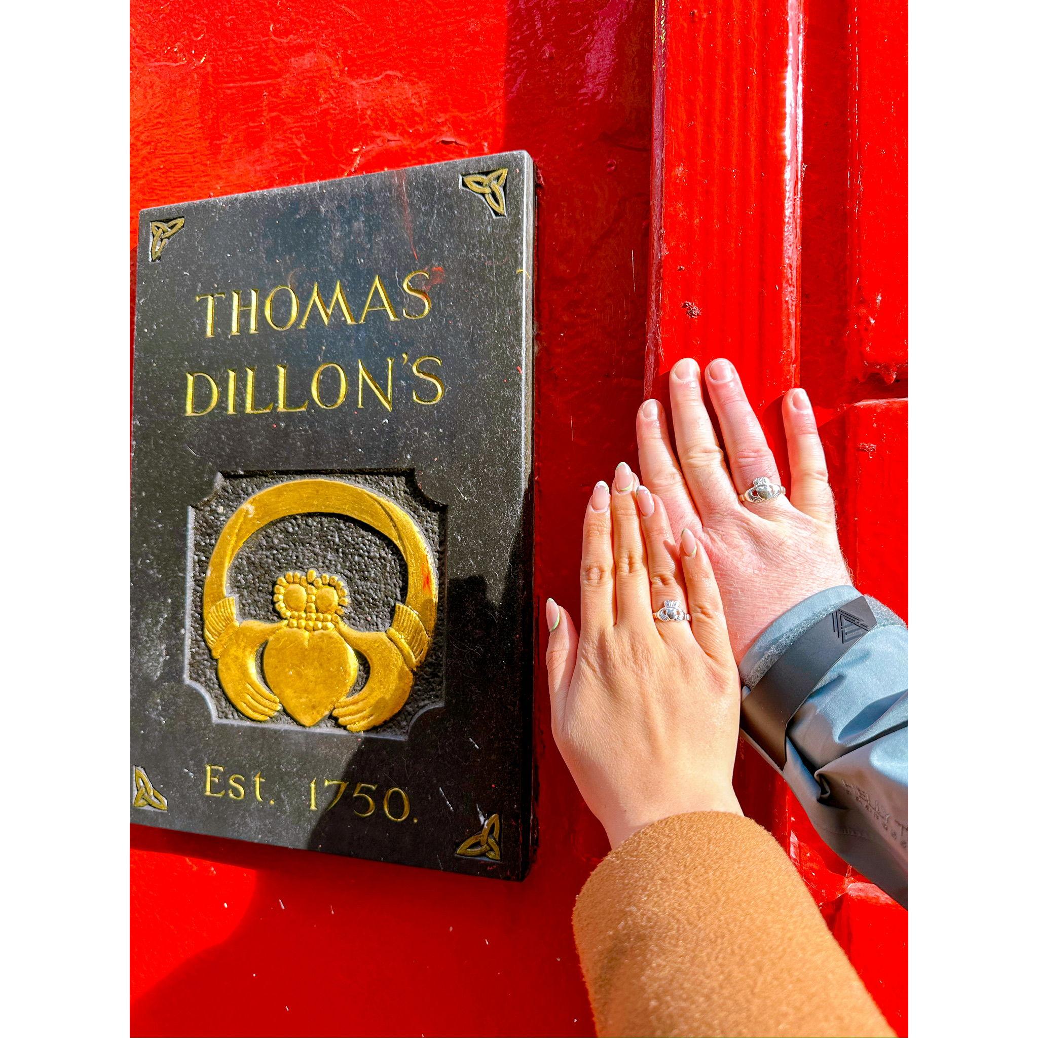 Joe and I got matching claddagh rings to commemorate the trip.