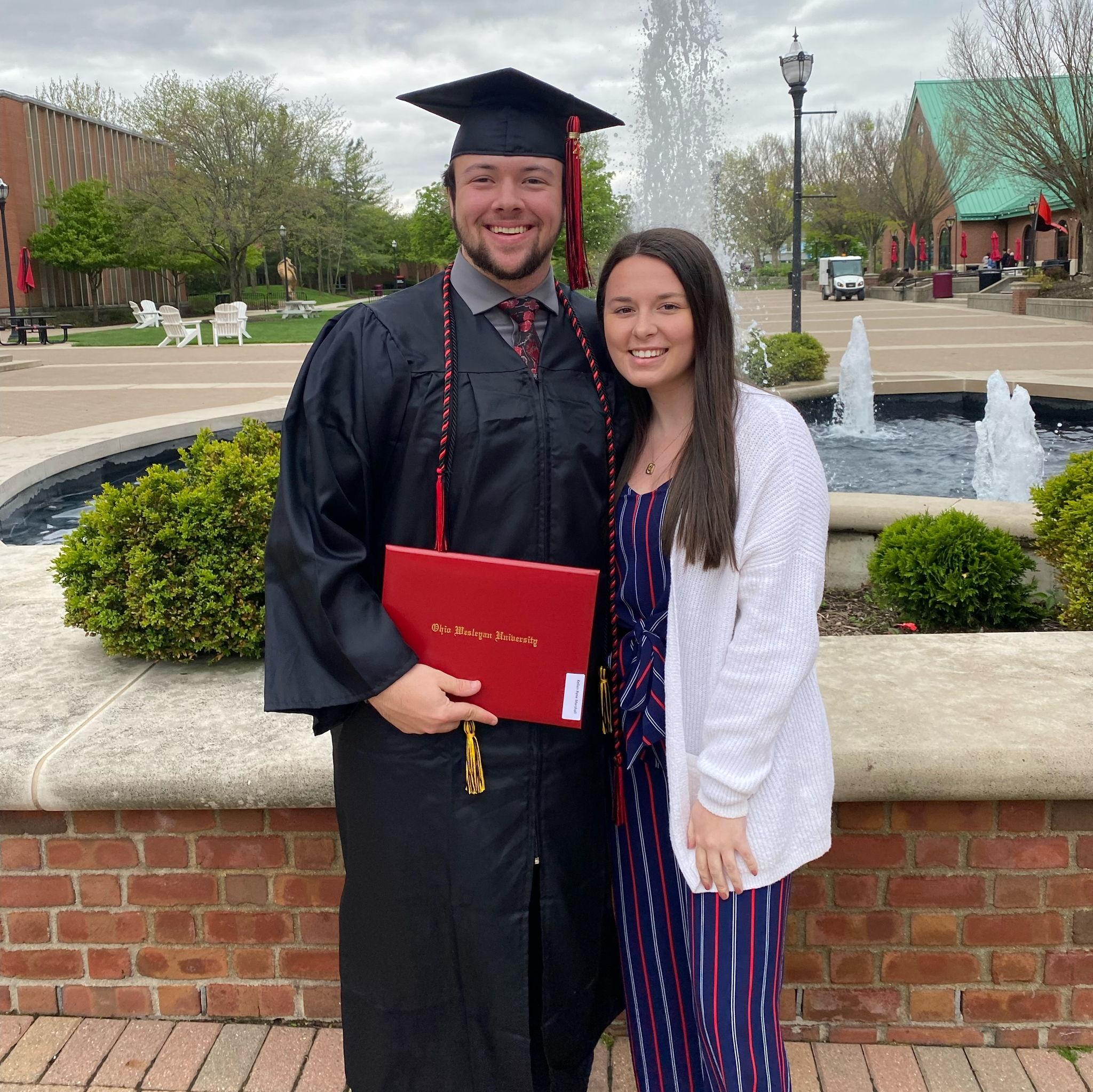 Kellen's college graduation from Ohio Wesleyan University, May 2022