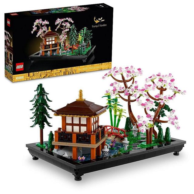 LEGO Icons Tranquil Garden 10315 Creative Building Set, A Gift Idea for Adult Fans of Japanese Zen Gardens and Meditation, Build-and-Display This Home Decor Set for The Home or Office