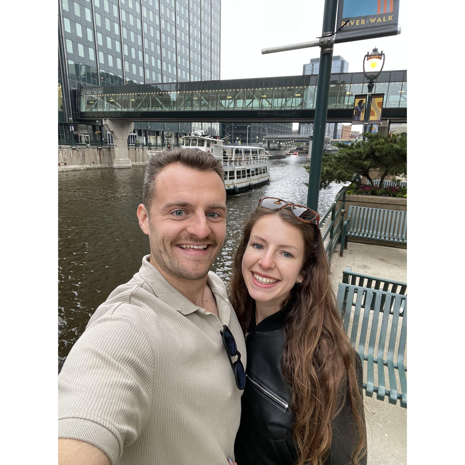 Exploring downtown Madison, WI.