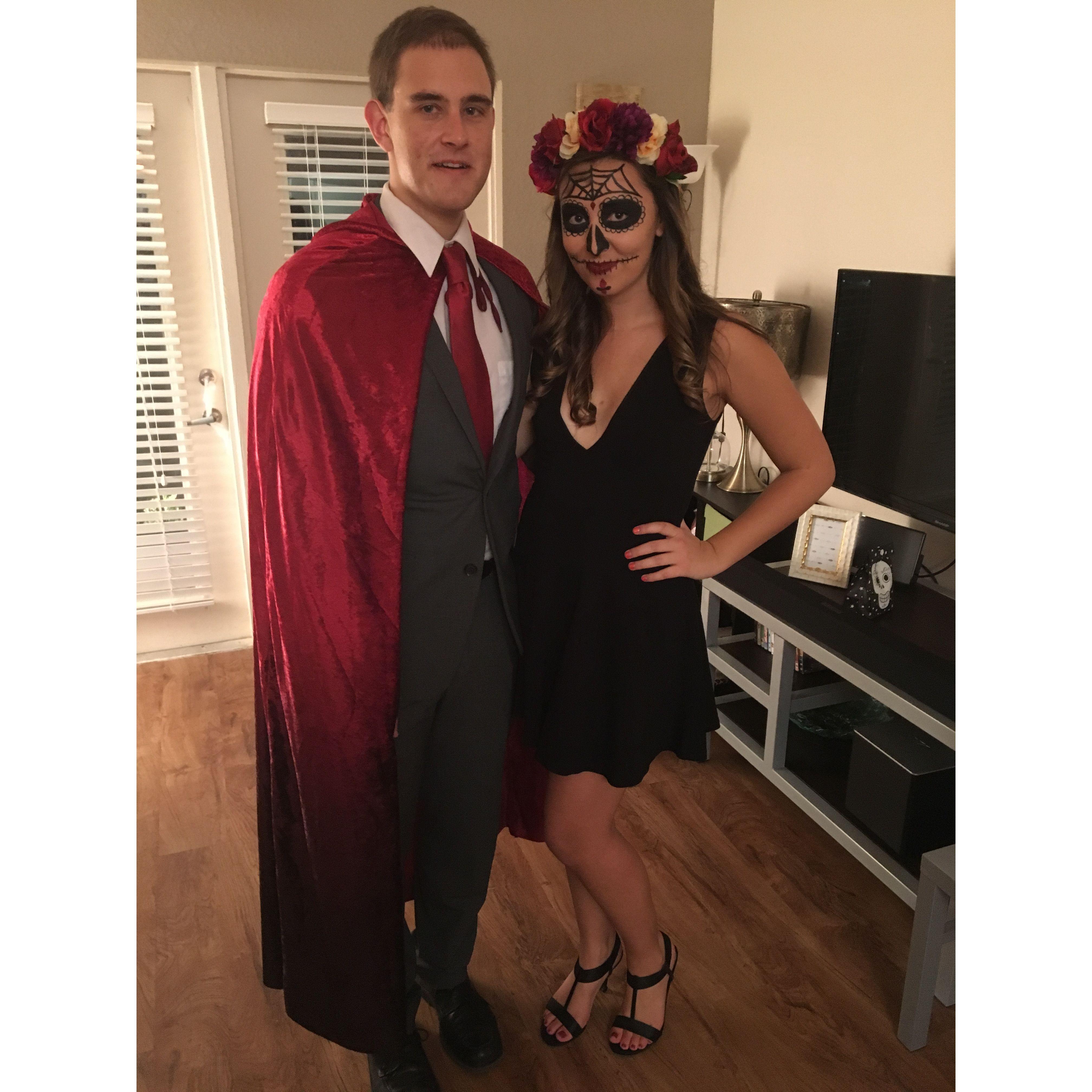 Fred and Jordan never pass up an opportunity to dress up in costume: Halloween 2015!