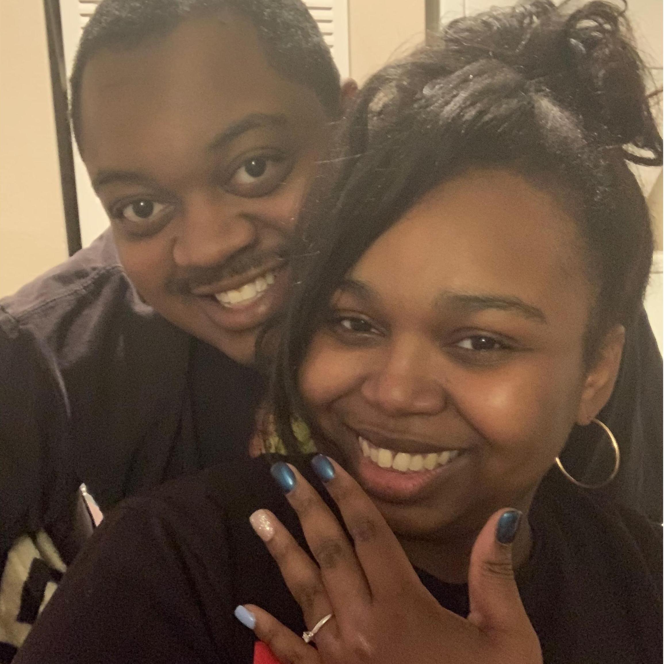 The day Kelsey said yes to Julian on Feb. 3rd, 2019.