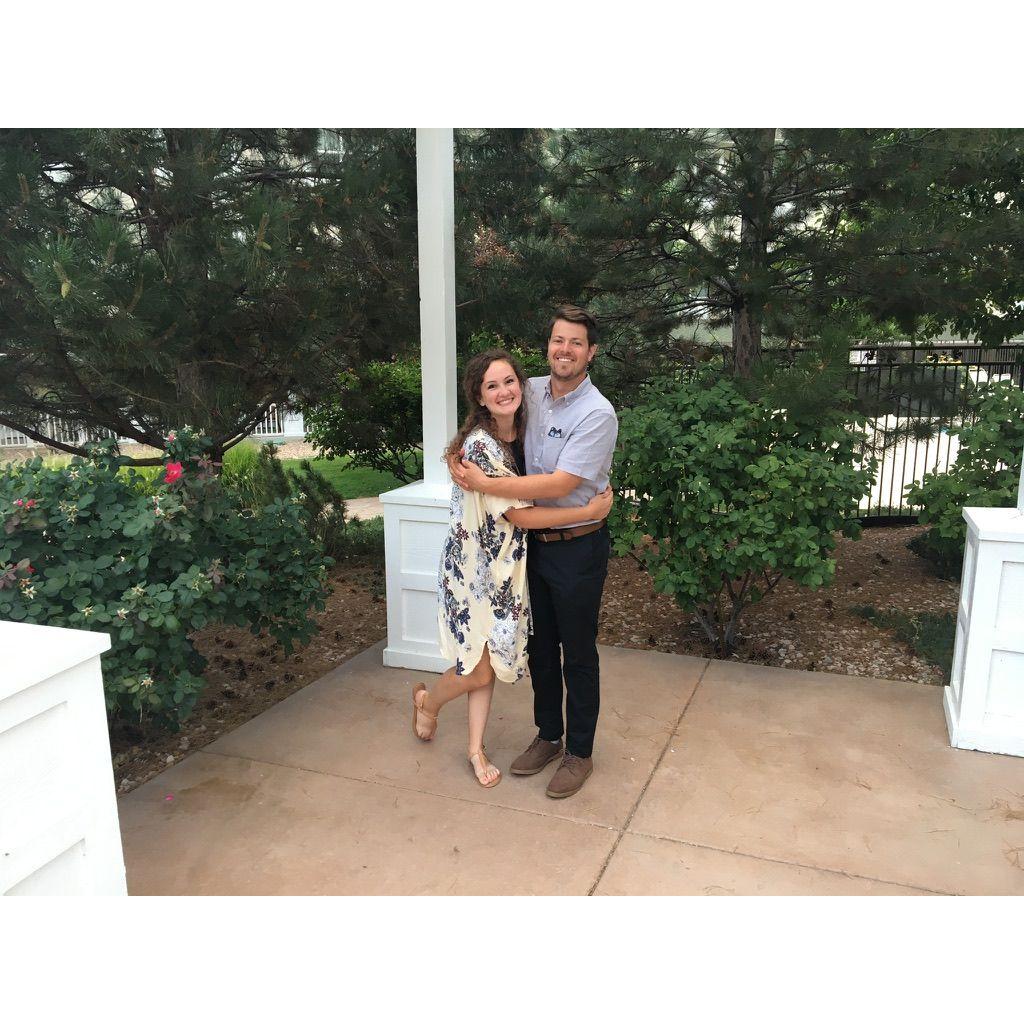 Mary-Eliza and Anthony at the groomsmen, Matt Gast and his wife Jess' wedding in 2020