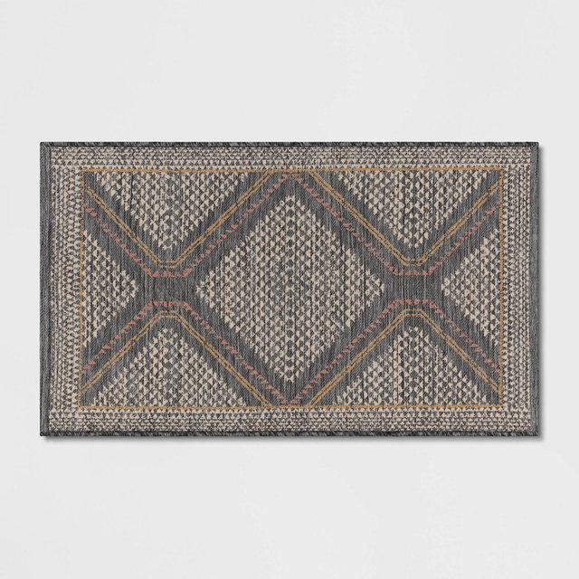 2'3"x3'9" Washable Tapestry Accent Rug Gray - Threshold™