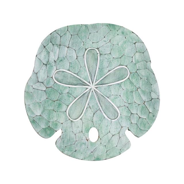 Shell Sand Dollar Wall Art in Seafoam