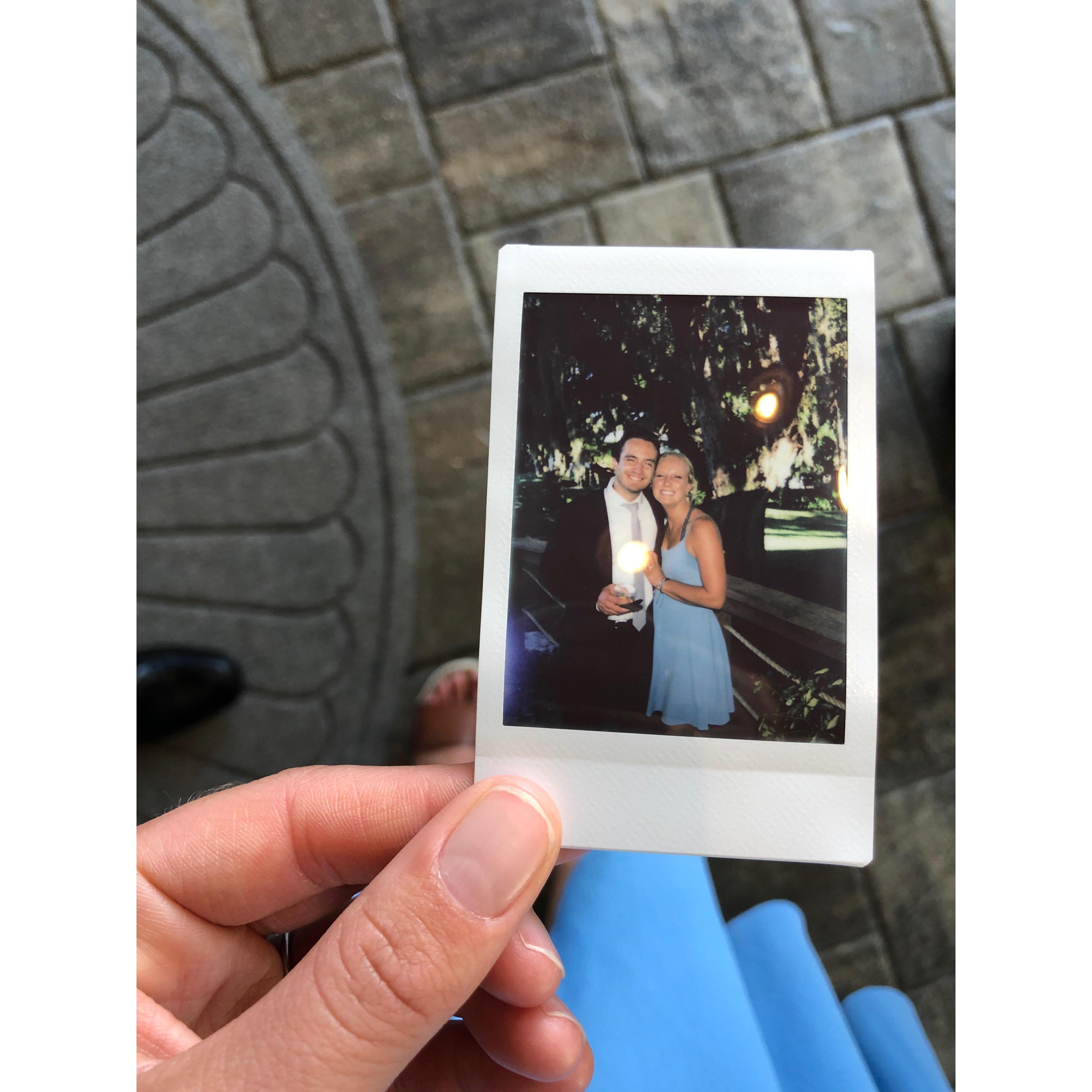Our first wedding as an engaged couple!
