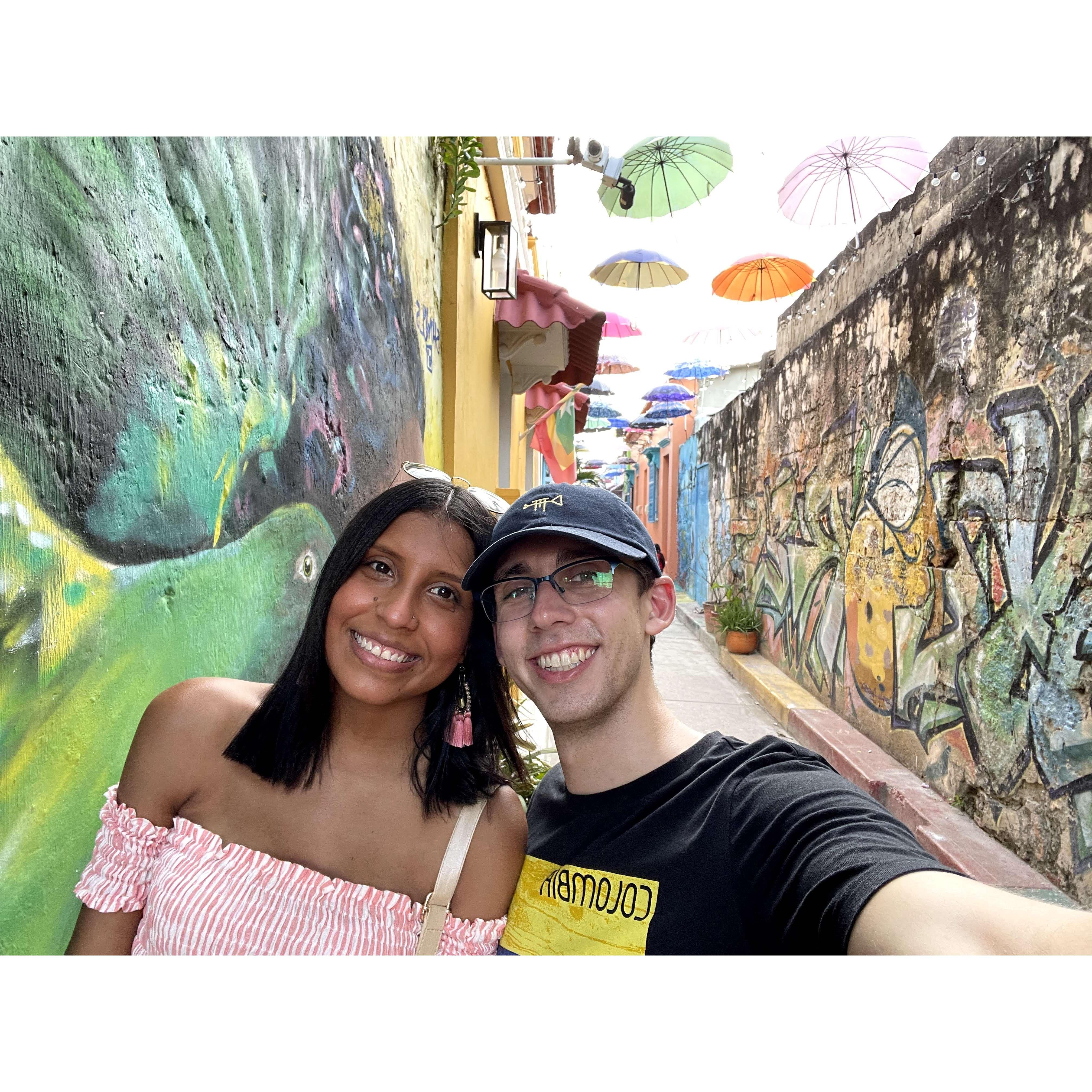 Greig's first time visiting Colombia! We had a blast wandering around the streets of Cartagena - one of Mishell's favorite cities!